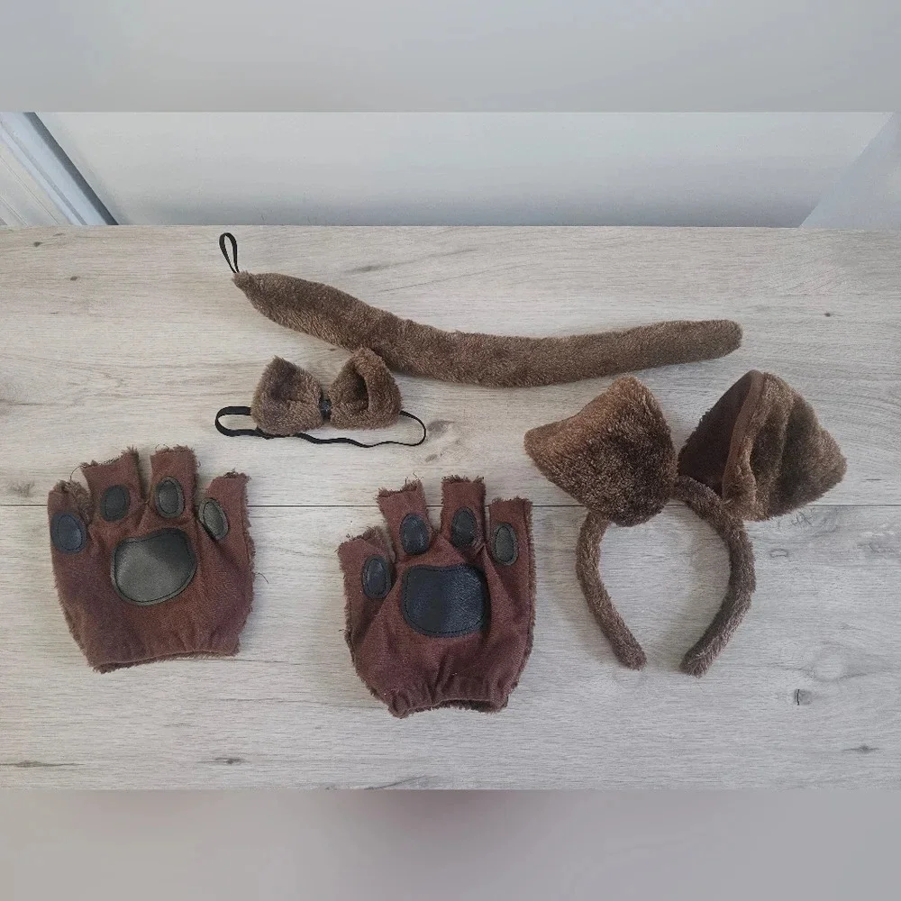 Dog Puppy Halloween Costume Ears Tail Paws Accessories